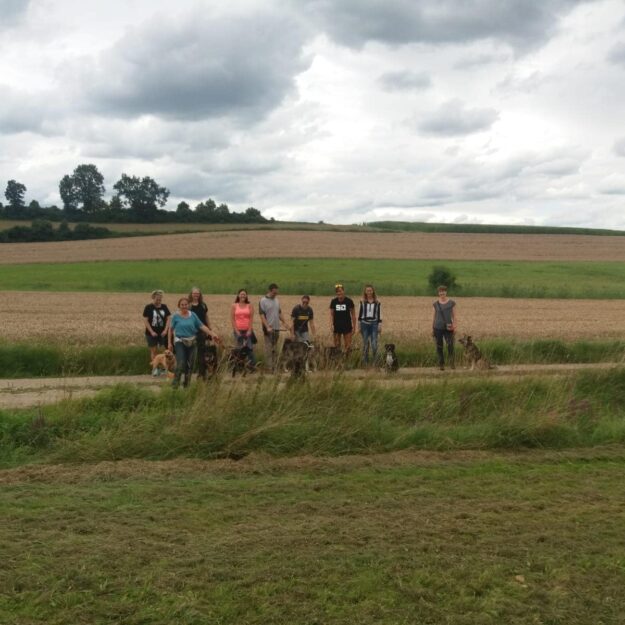 Lenas erster Rudelspaziergang